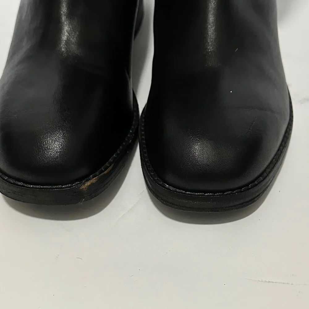 Free People™ Women's 7 M (EU 38) Everly Equestrian Boot in Faded Black NWOT